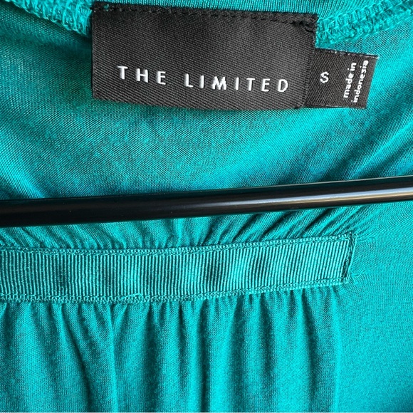 The Limited Women’s Teal Blue Short Sleeve Shirt Sz S - Picture 7 of 8